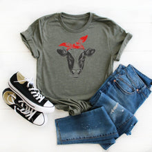 Cow With Lashes-Plus Sizes