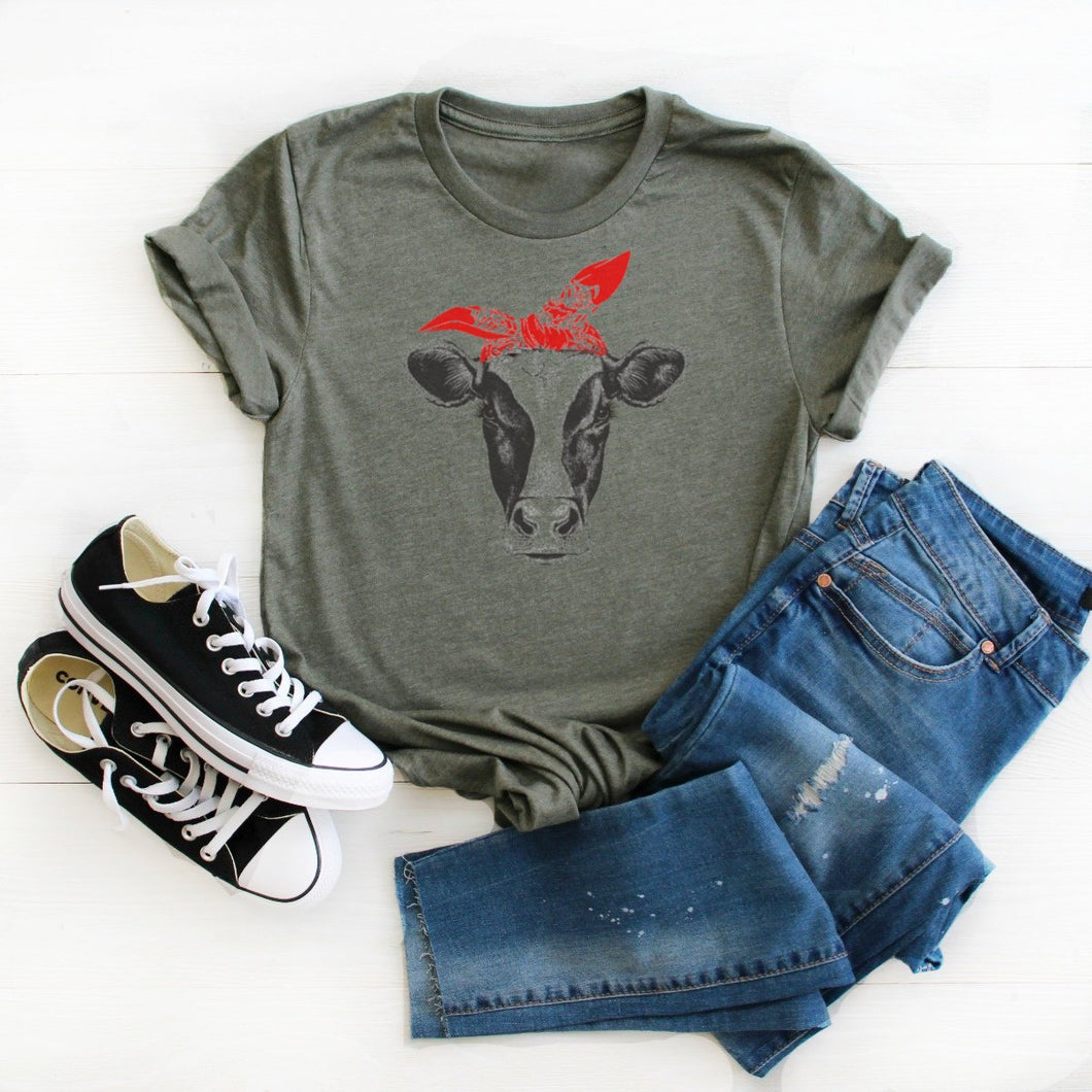 Cow With Lashes-Plus Sizes