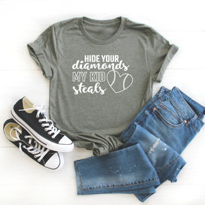 Hide Your Diamonds My Kid Steals-Plus Sizes