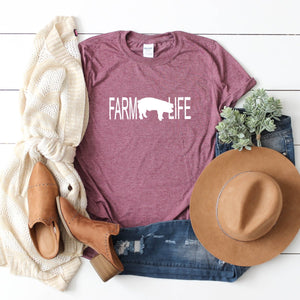 Farm Life Pig (White)-Plus Sizes