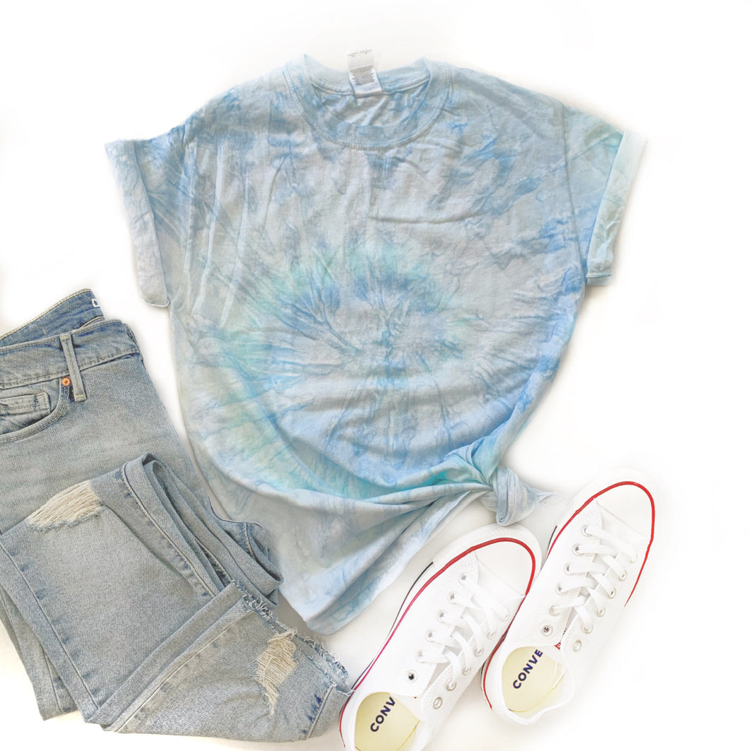Fun Tie-Dye Tee-Ice Blue