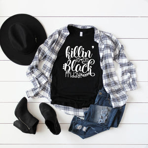 Killin' It On Black Friday (White)-Plus Sizes