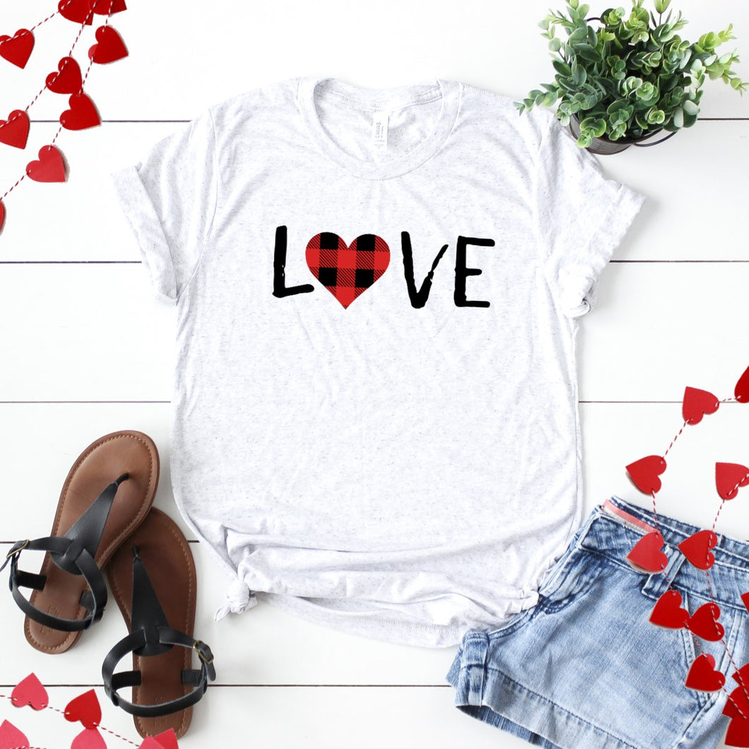 Love With Plaid Heart