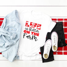 Life Is Better On The Farm (Red And Black)