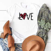 Love With Distressed Arrow Heart