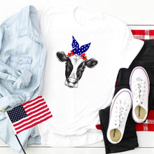 Cow With Flag Bandana-Plus Sizes