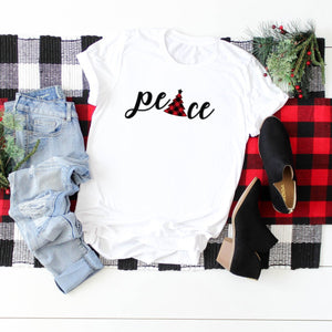 Peace With Christmas Tree