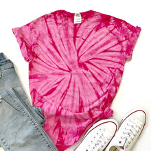 Fun Tie-Dye Tee-Spider Pink