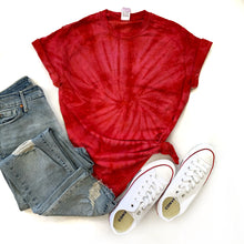 Fun Tie-Dye Tee-Spider Red