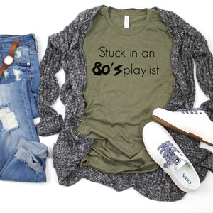 Stuck In An 80's Playlist-Plus Sizes