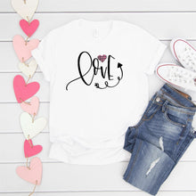 Swirly Love With Plaid Heart-Plus Sizes