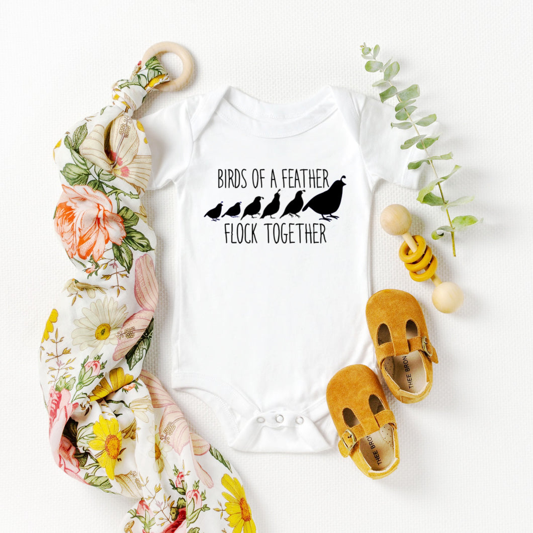 Birds of a Feather Flock Together Onesie