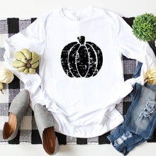 Long Sleeve- Distressed Pumpkin