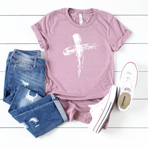 Brushed Cross (White)-Plus Sizes