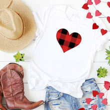Buffalo Plaid Heart-Plus Sizes