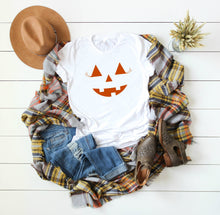 Orange Pumpkin Face With Lashes-Plus Sizes