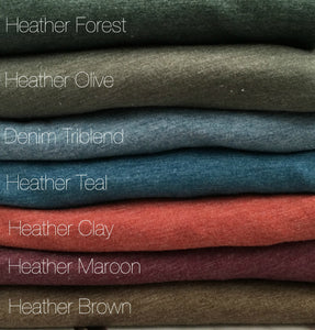 Blank Crewneck Tees- Earth Tones