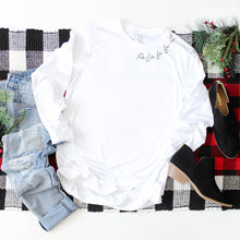 Fa La La La With Holly (Collar)-Long Sleeve-Plus Sizes