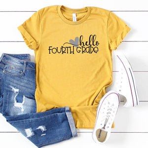 Hello Fourth Grade-Plus Sizes