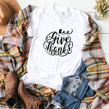 V-Neck: Give Thanks-Plus Sizes