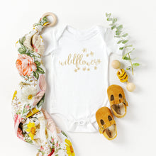 Gold Wildflower Onesie