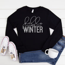 Hello Winter (White)-Long Sleeve-Plus Sizes