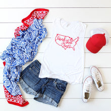 Land that I Love (Red)- Muscle Tank