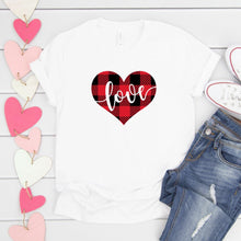 Love Inside Of Plaid Heart