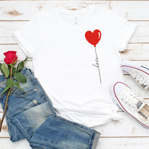 Love With Heart Balloon (Vertical)-Plus Sizes