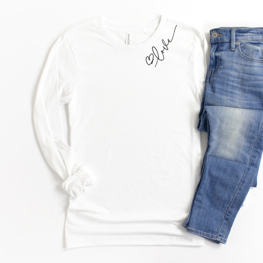 Long Sleeve: Love (Collar)