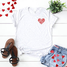 Mini Red Damask Heart-Plus Sizes