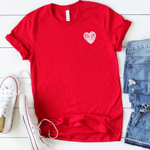 Mini White Scribble Heart