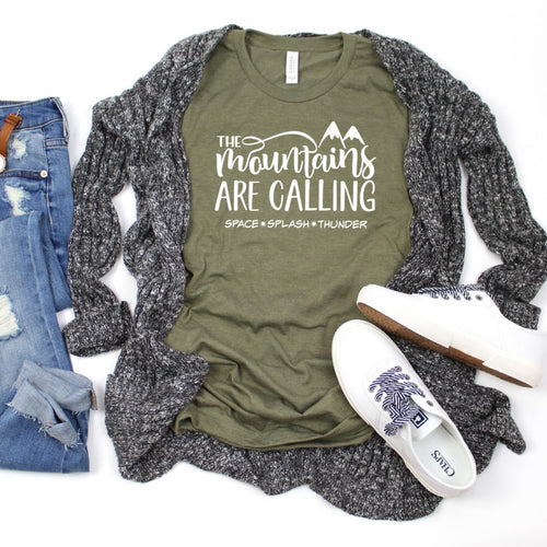 The Mountains Are Calling Space Splash Thunder-Plus Sizes