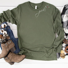 Peace With Holly-White (Collar)-Long Sleeve