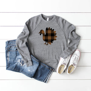 Plaid Turkey Crewneck Sweatshirt