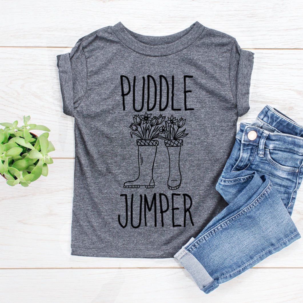 Puddle Jumper with Flowers- Youth