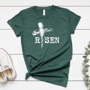 Risen White Cross-Plus Sizes
