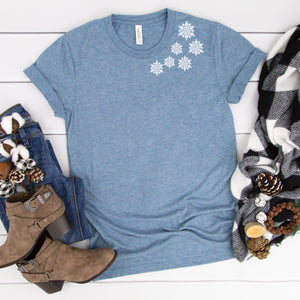 Snowflakes-White (Collar)-Plus Sizes