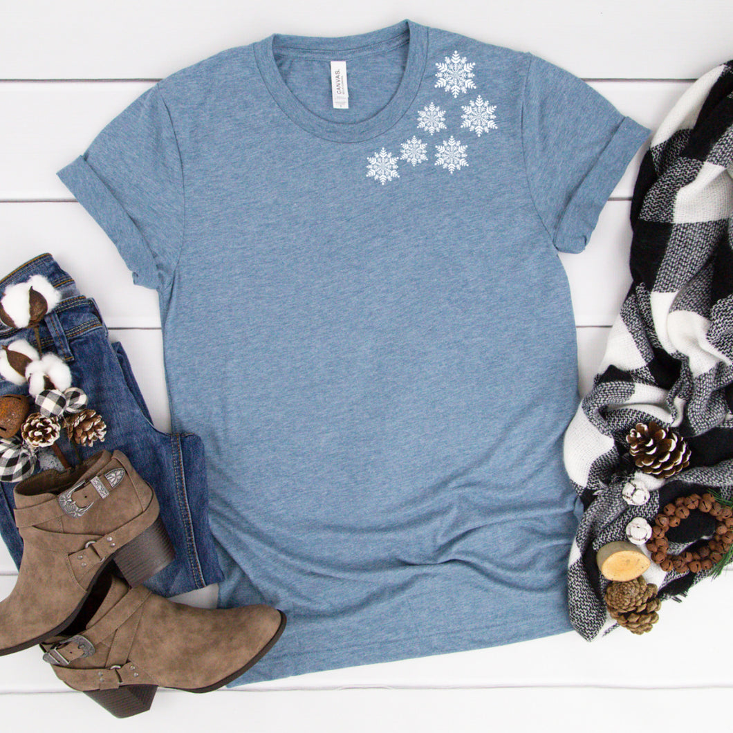 Snowflakes-White (Collar)-Plus Sizes