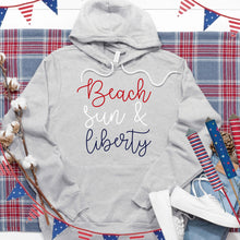 Pullover Hoodie-Beach Sun Liberty