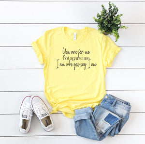 You Are For Me Not Against Me I Am Who You Say I Am-Plus Sizes